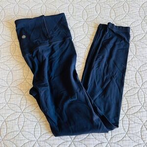 ATHLETA WOMENS SIZE SMALL Navy Blue Leggings FULL LENGTH
